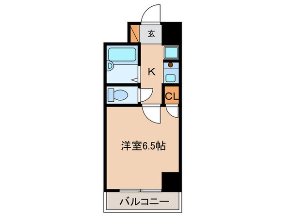 ソシアル六本松（404）の物件間取画像